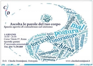 Consulenza osteopatica sul sintomo